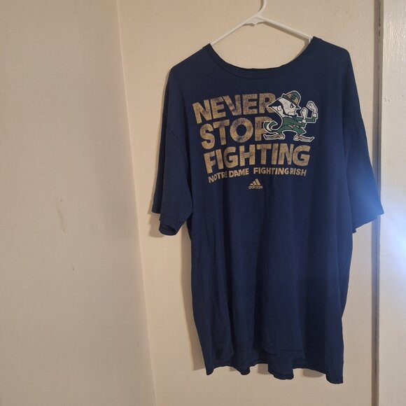 never stop fighting notre dame tshirt - Picture 1 of 11